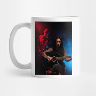 Guitarist and Saxophonist Mug